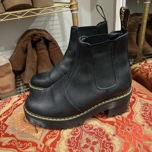 Dr Martens Rometty Leather Platform Chelsea Boot